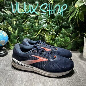 Brooks Mens Shoes Beast 20 110327E480 Blue Red Athletic Running Size 14 2E